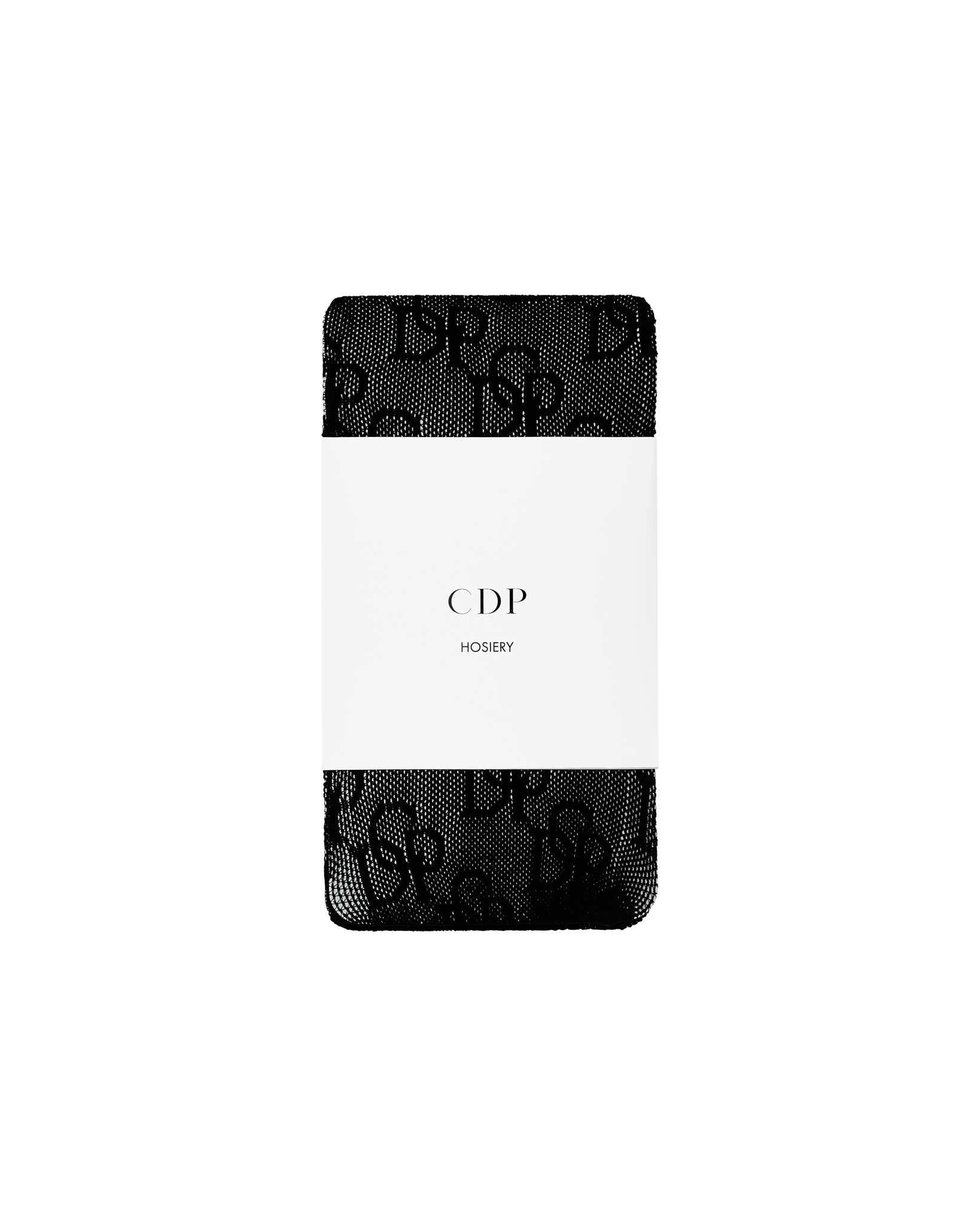 CHRISTINE MONOGRAM STOCKING - BLACK
