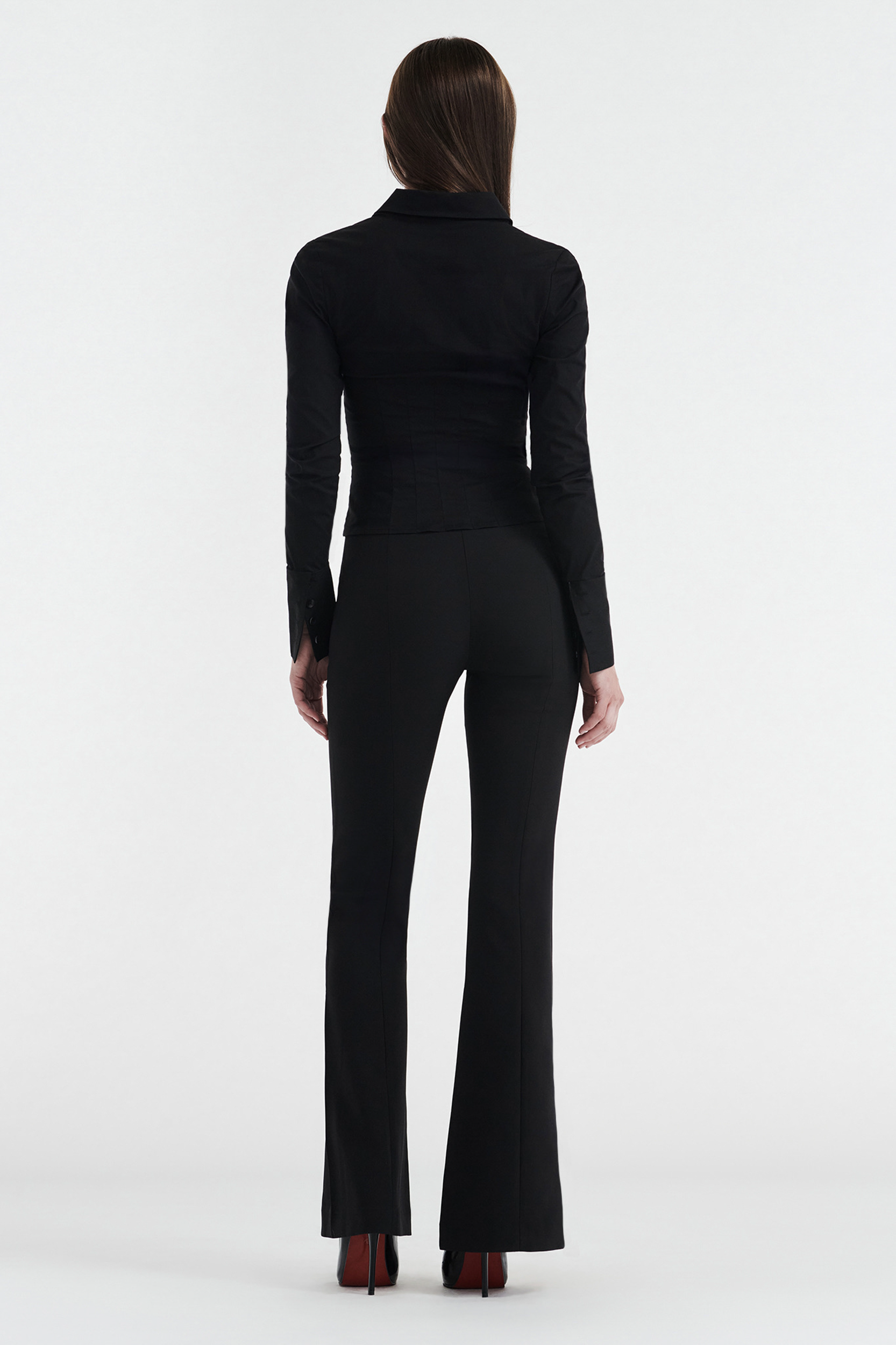 SOHO HIGH RISE SUIT PANT - BLACK