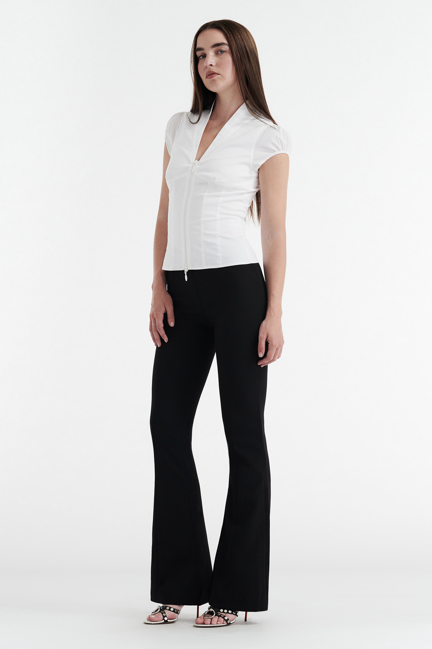SOHO HIGH RISE SUIT PANT - BLACK