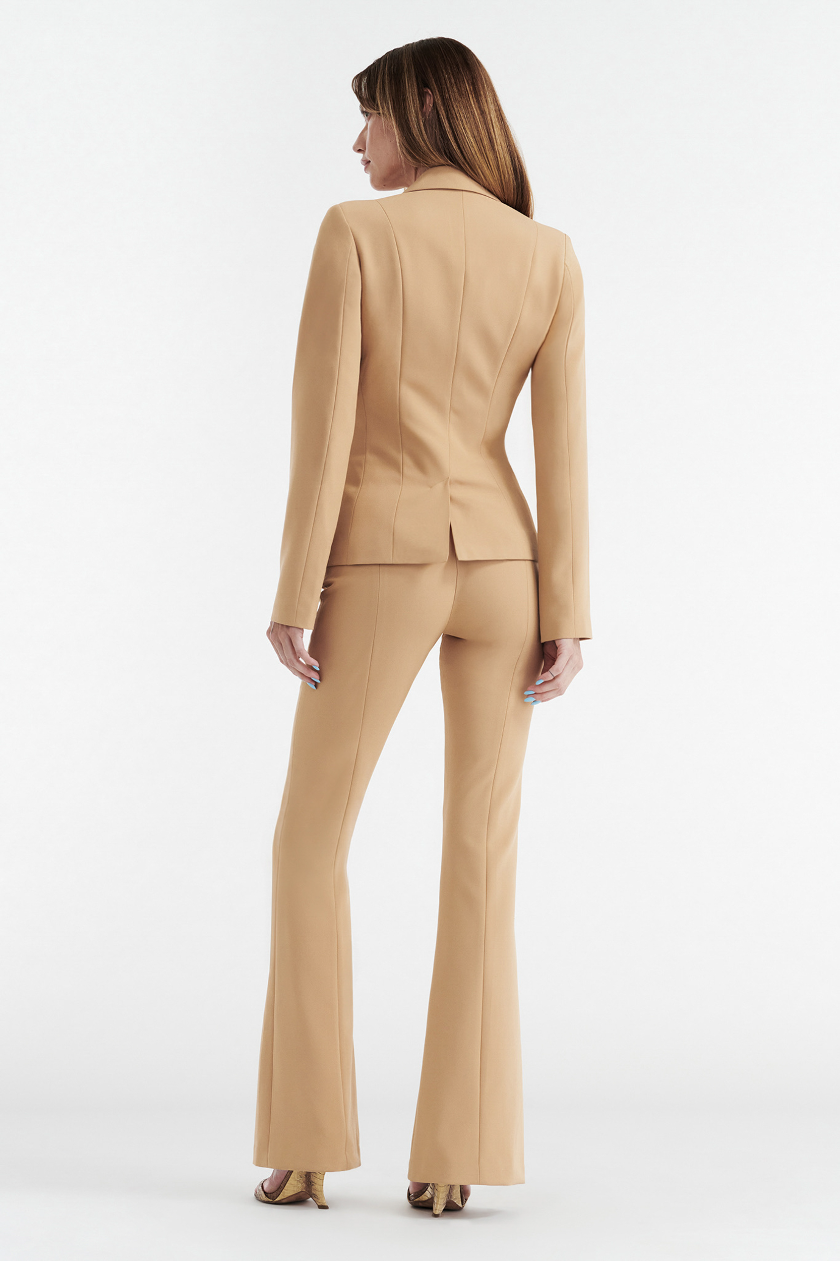 SOHO HIGH RISE SUIT PANT - TAN
