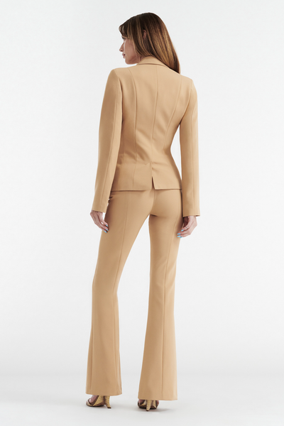 SOHO HIGH RISE SUIT PANT - TAN
