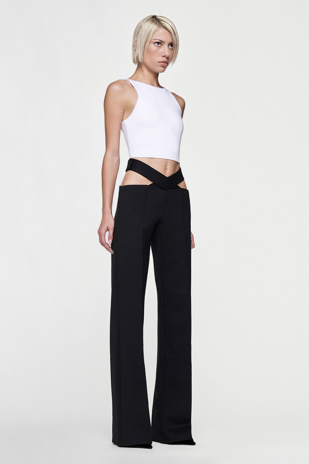 JULIETTE WIDE LEG PANT - BLACK