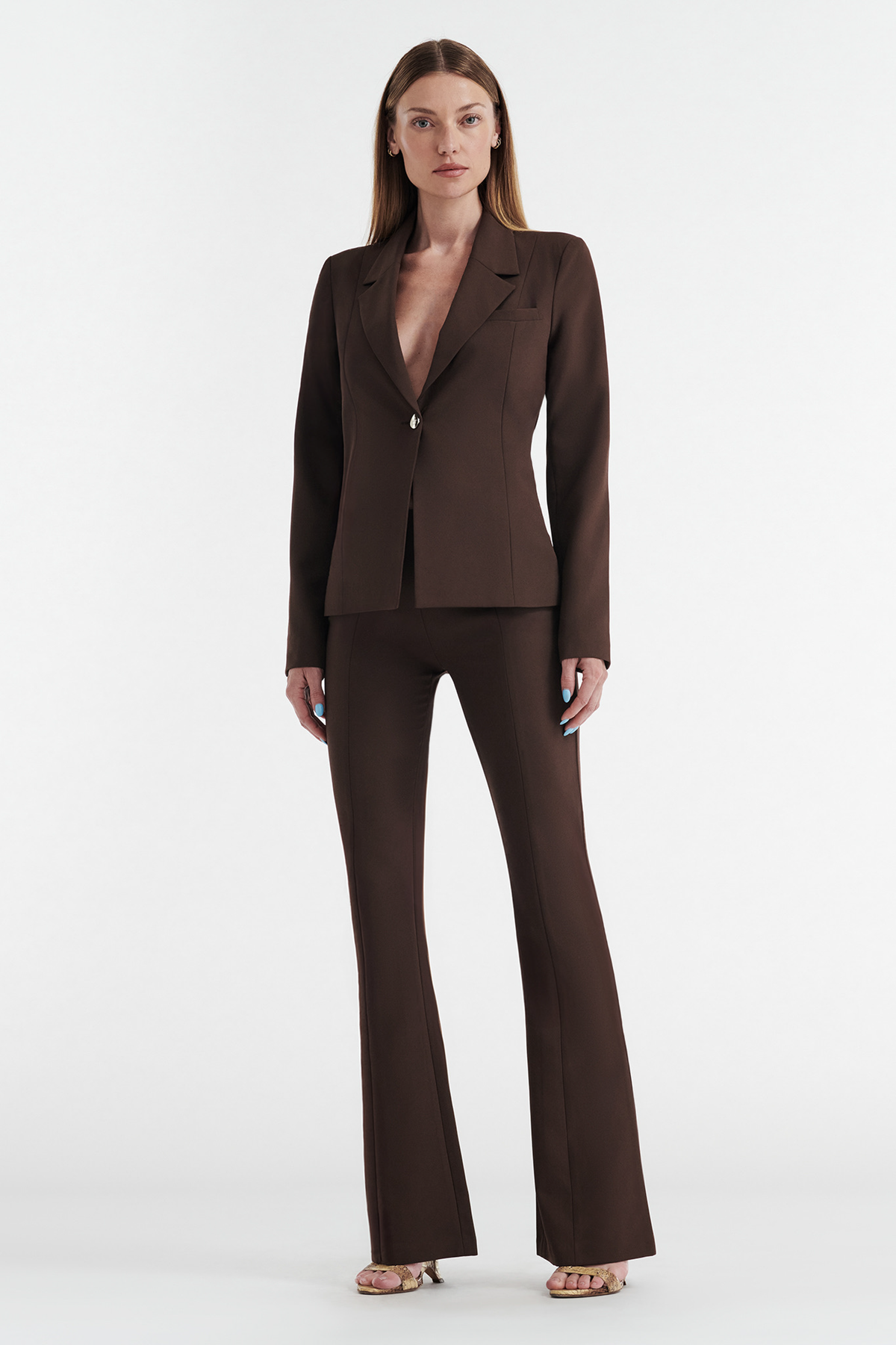 SOHO SUIT BLAZER - CHOCOLATE