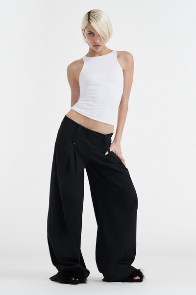 SOPHIE BASIC SLEEVELESS TANK WITH SHELF BRA - WHITE